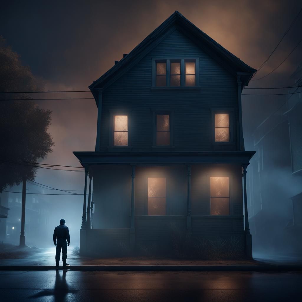 Michael Myers in Moody Blue Hues