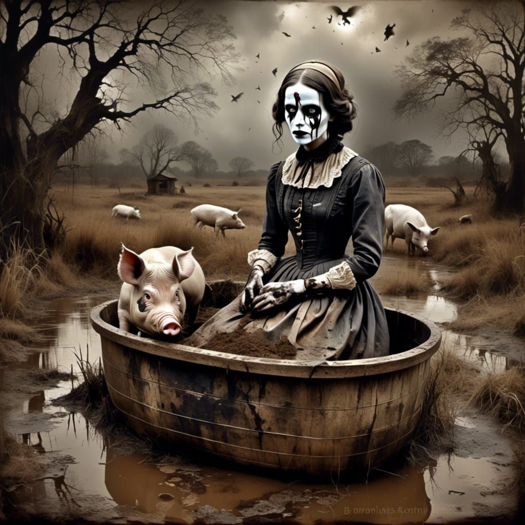 Surreal Dystopian Landscape of the Lost