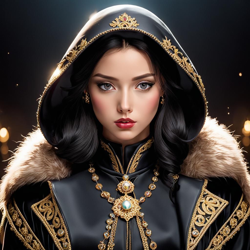 Mysterious Figure in Barren Landscape