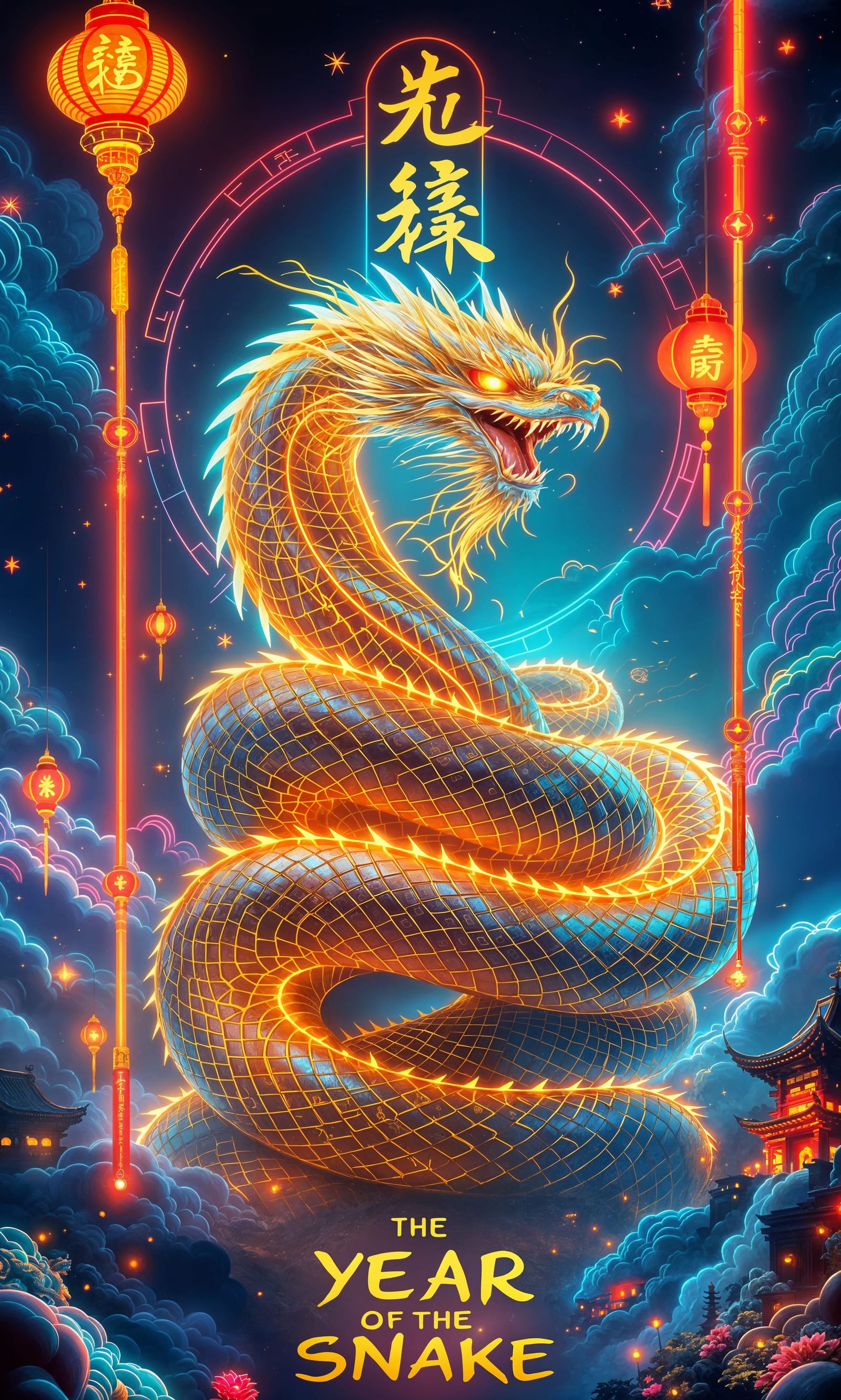 Year of the Snake: Futuristic Traditional Chinese Aesthetic