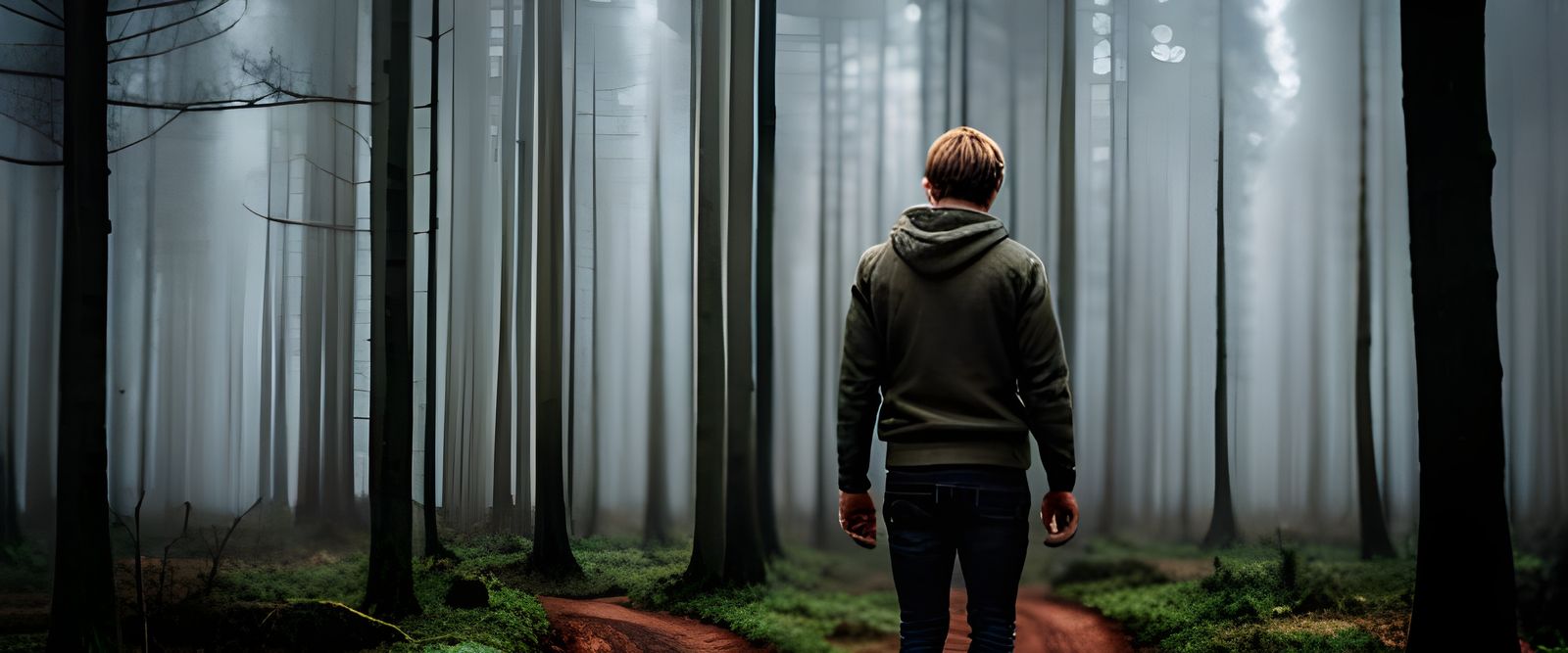 Enchanted Forest Splatter Art in Vivid Colors