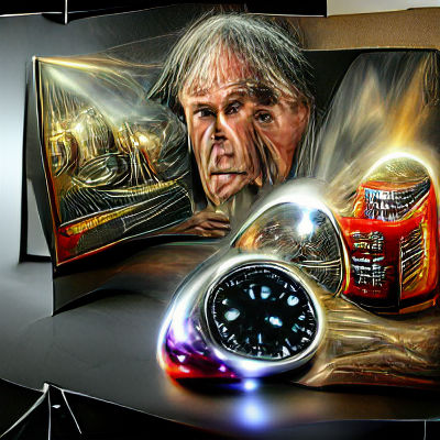 Hyperrealistic 3D Time Travelers with Flickering Light