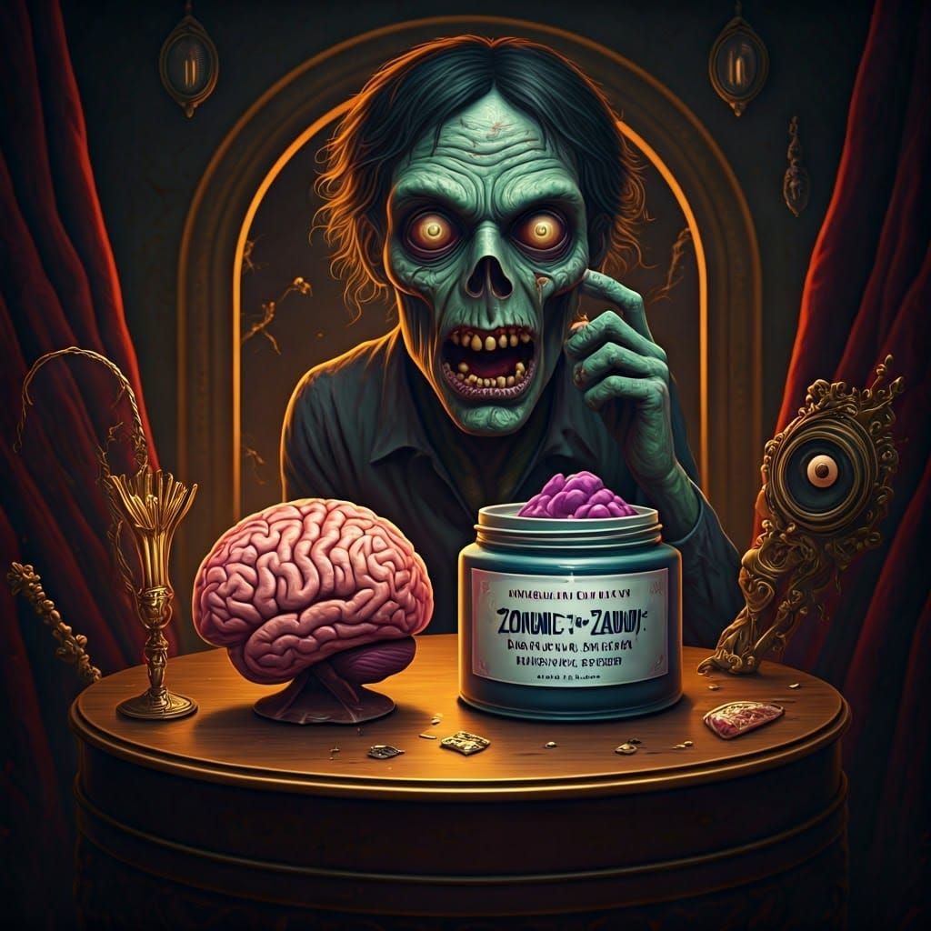 Zombie's Dark Humor Revival Cream Moment