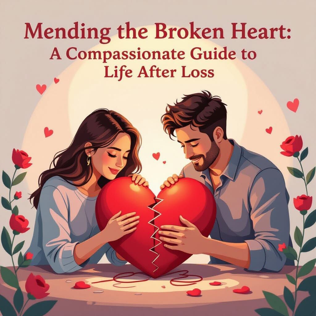 Couple Mending Vibrant Heart NFT Art