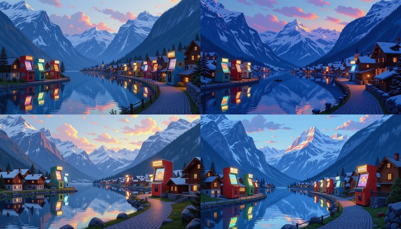 Arcade Machines in the Alps: Hudson River School Style