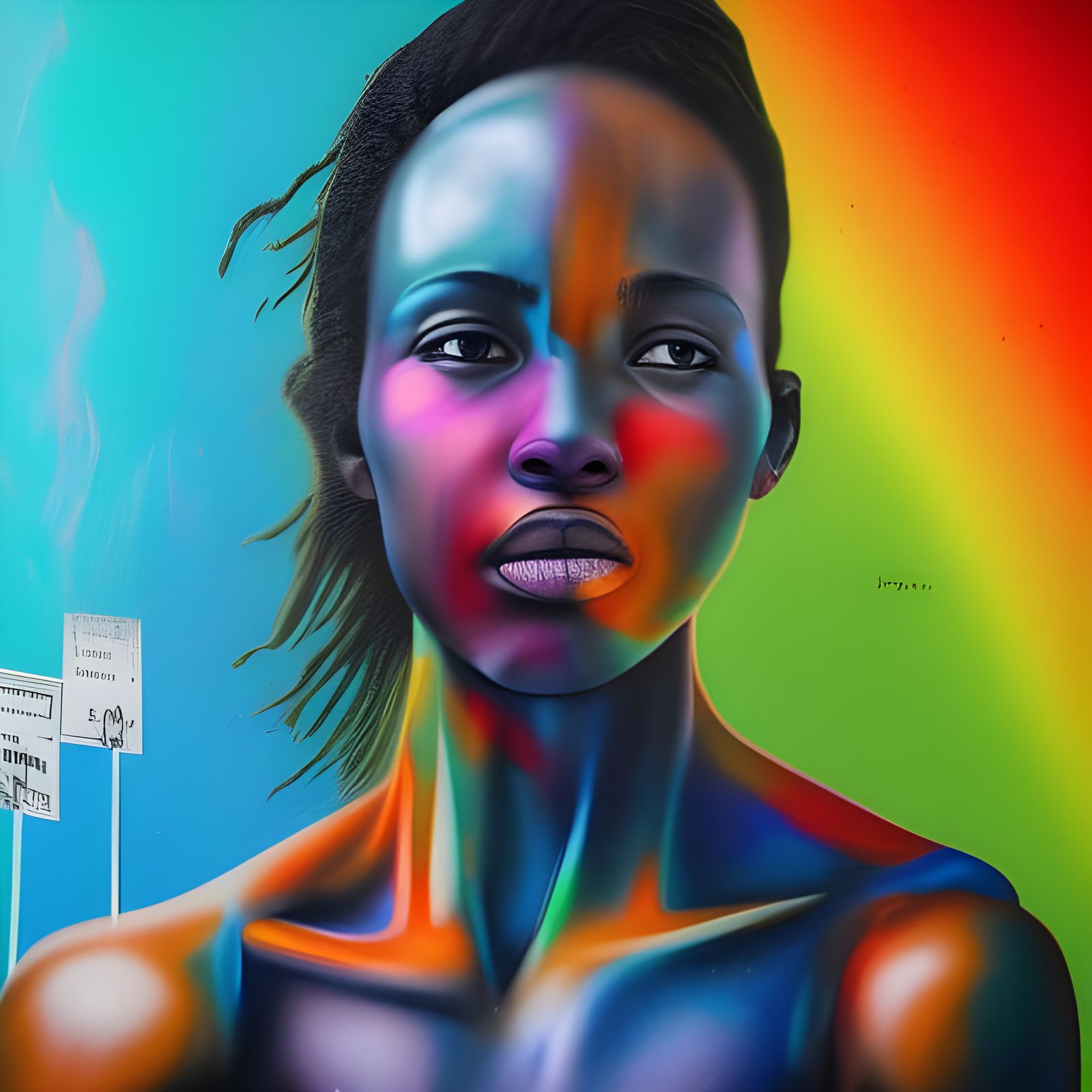 street art meets a dynamic kenyan woman