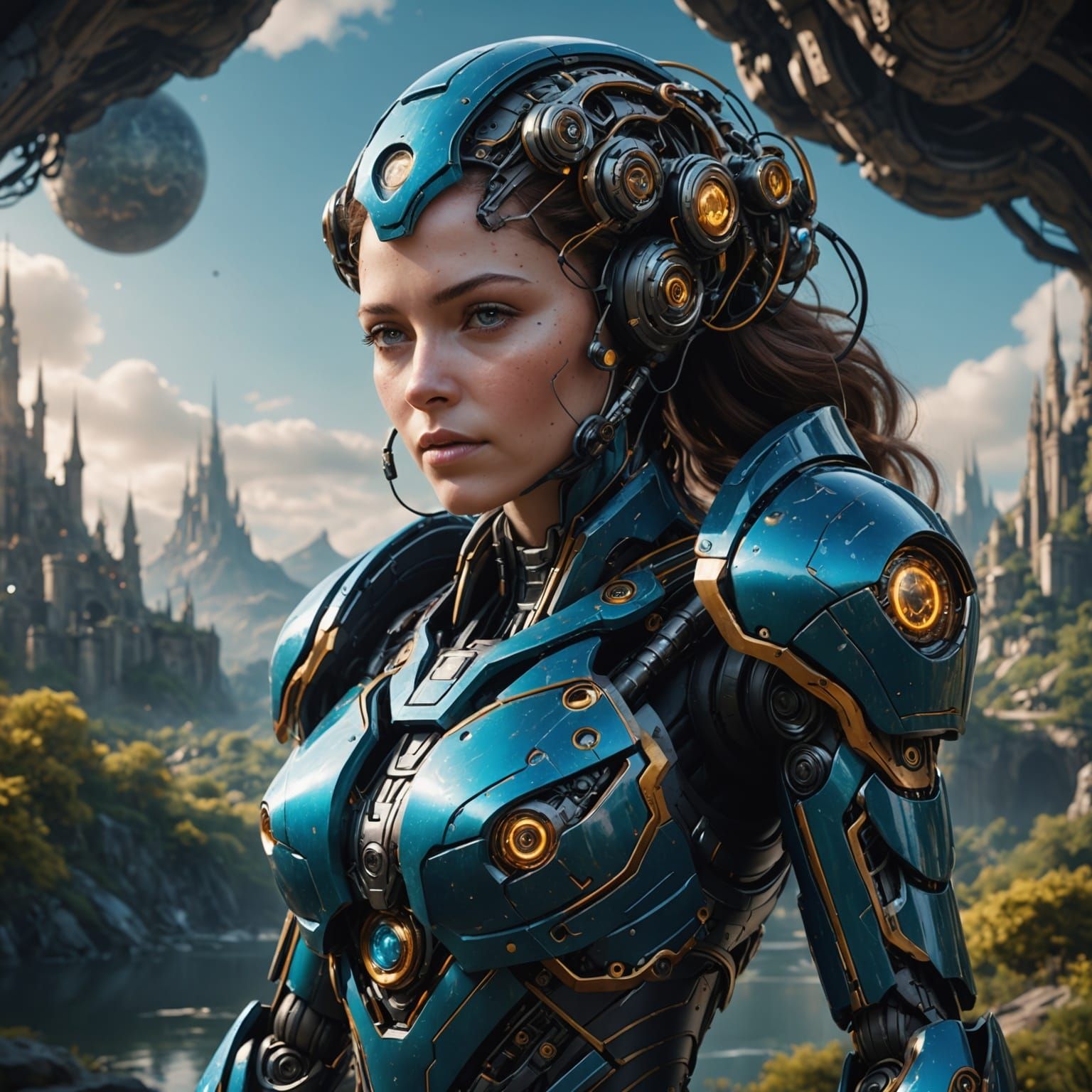 AI Mother: Fantastical Concept Art in Deep Color