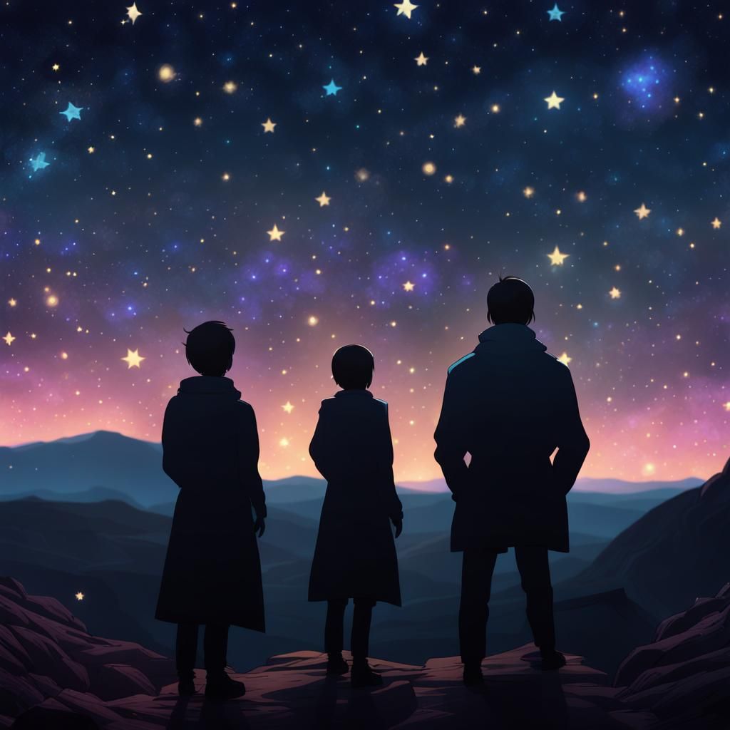 Dreamlike Starry Night Concept Art