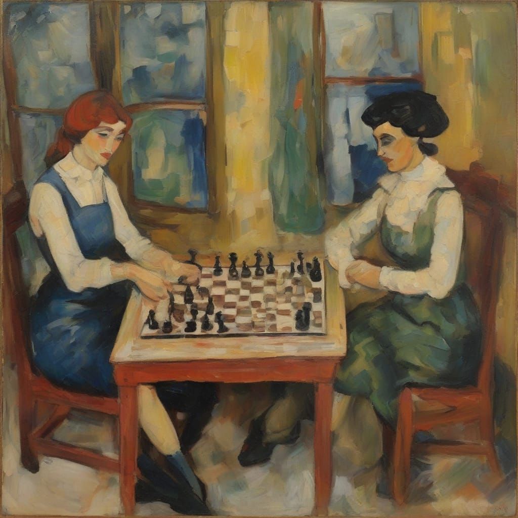 Chess Players Realizing They Are Pawns in a Grand Game