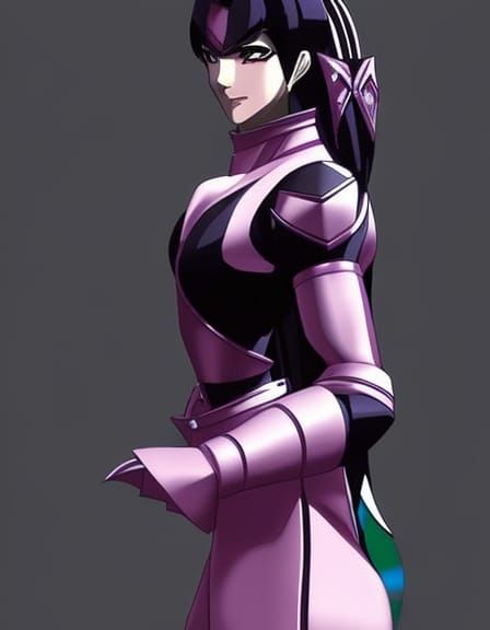 Anastasia Leonova in High Tech Battlesuit, Cel Shading Style