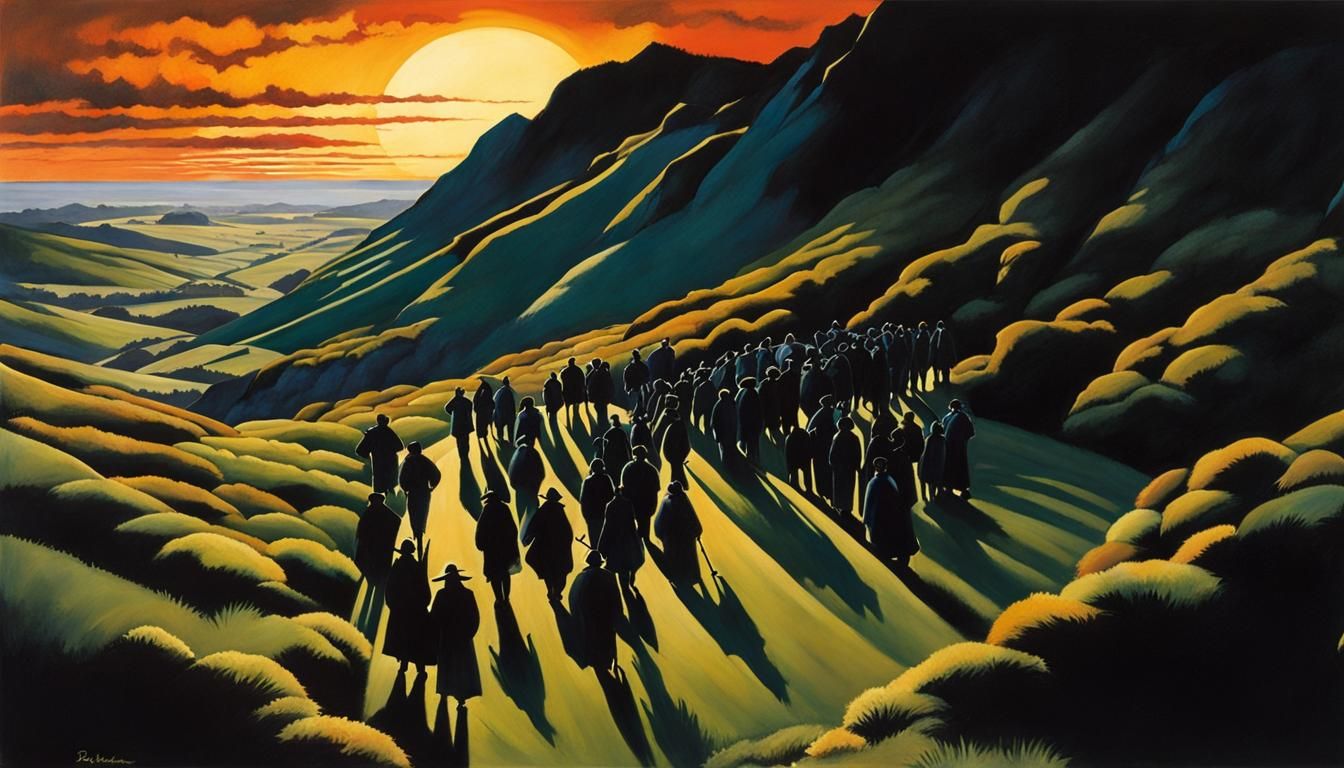 Figure Study in Luminous Shadows