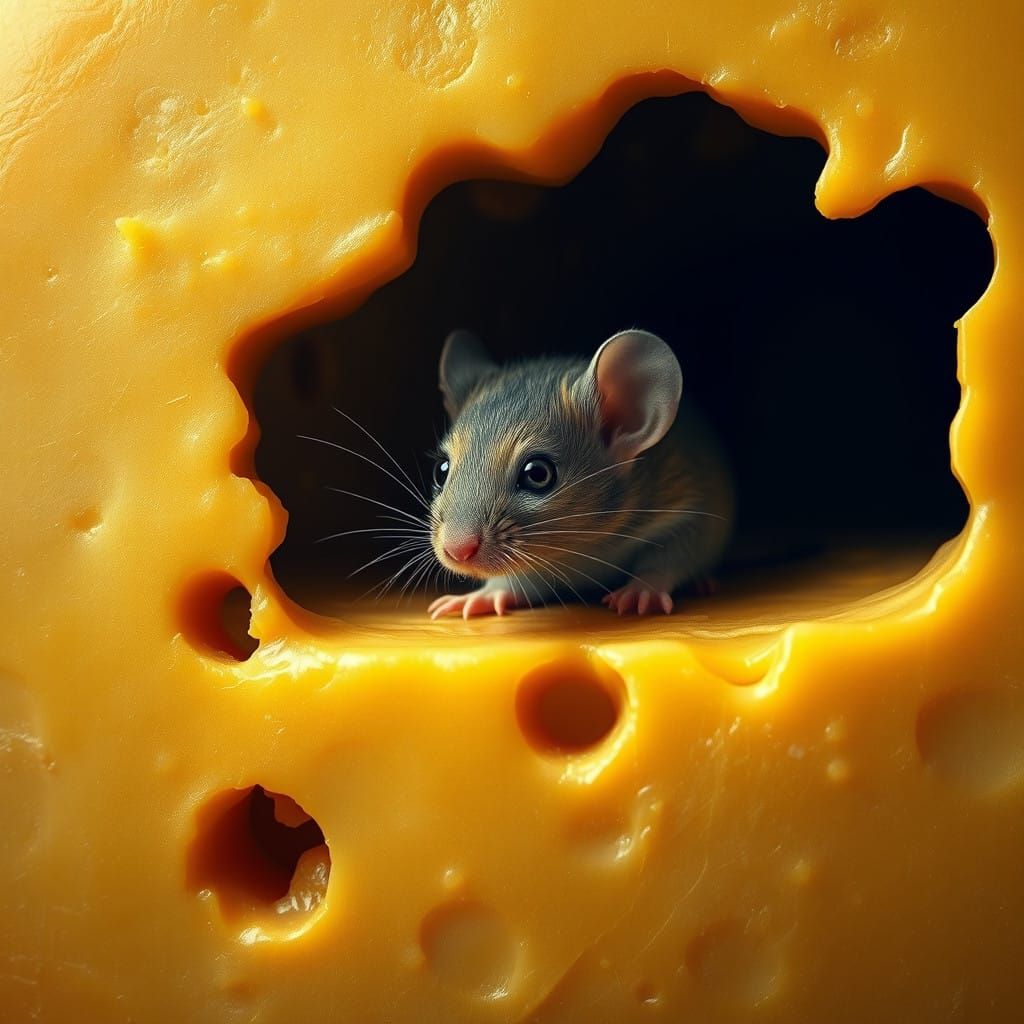 Fantastical Dutch Cheese Scene in Vivid Colors