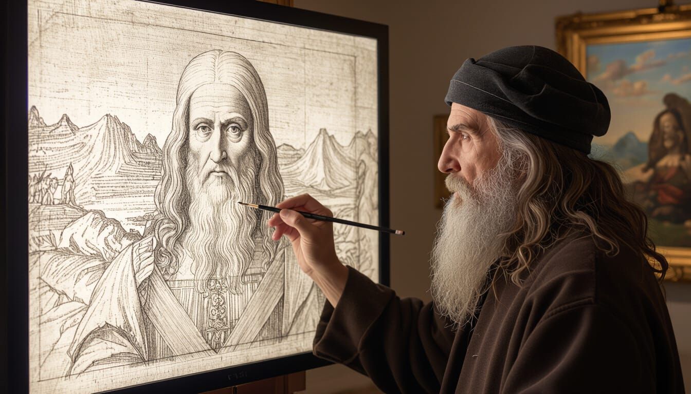 Davinci with a Cintiq