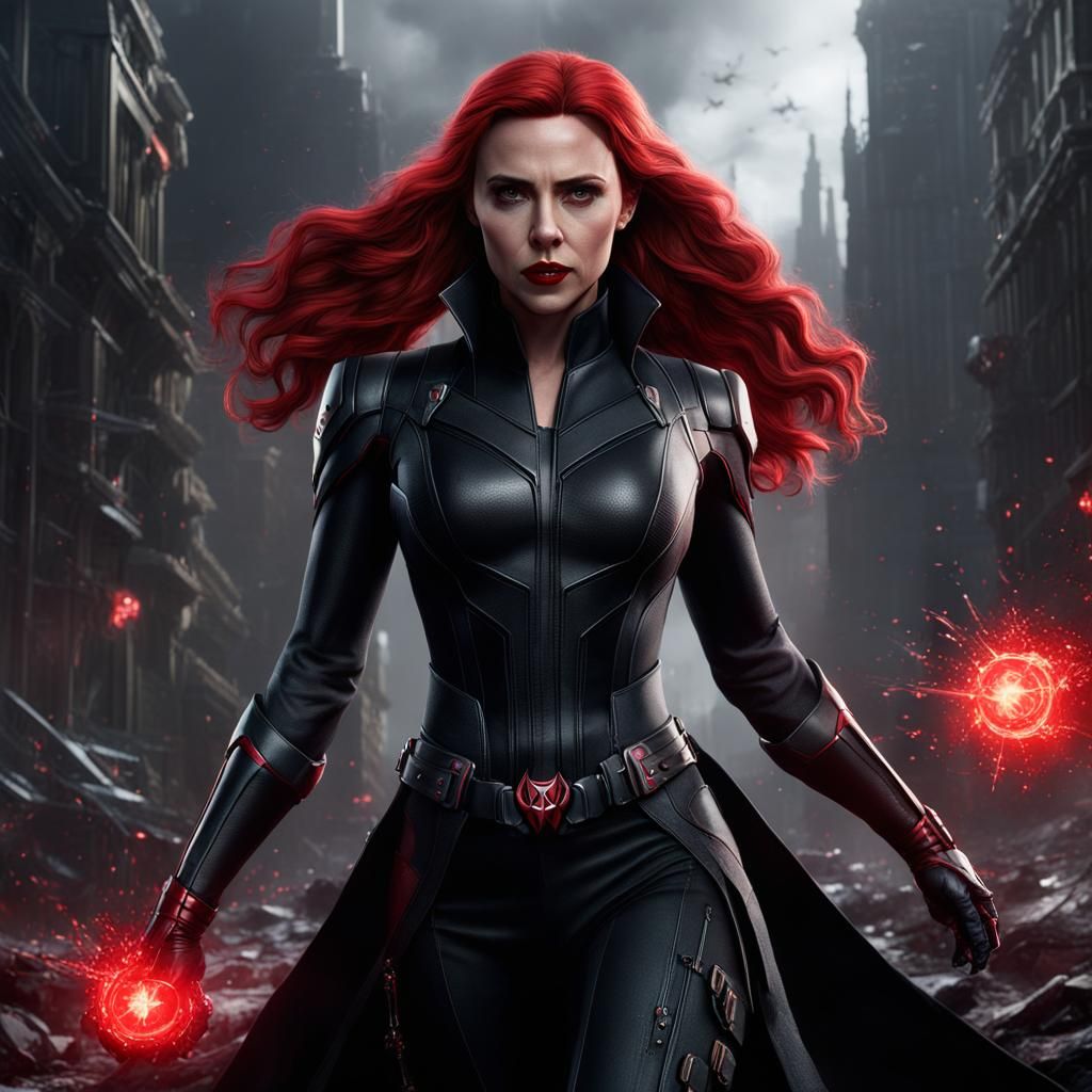 Scarlet Widow: Detailed Fantasy Concept Art