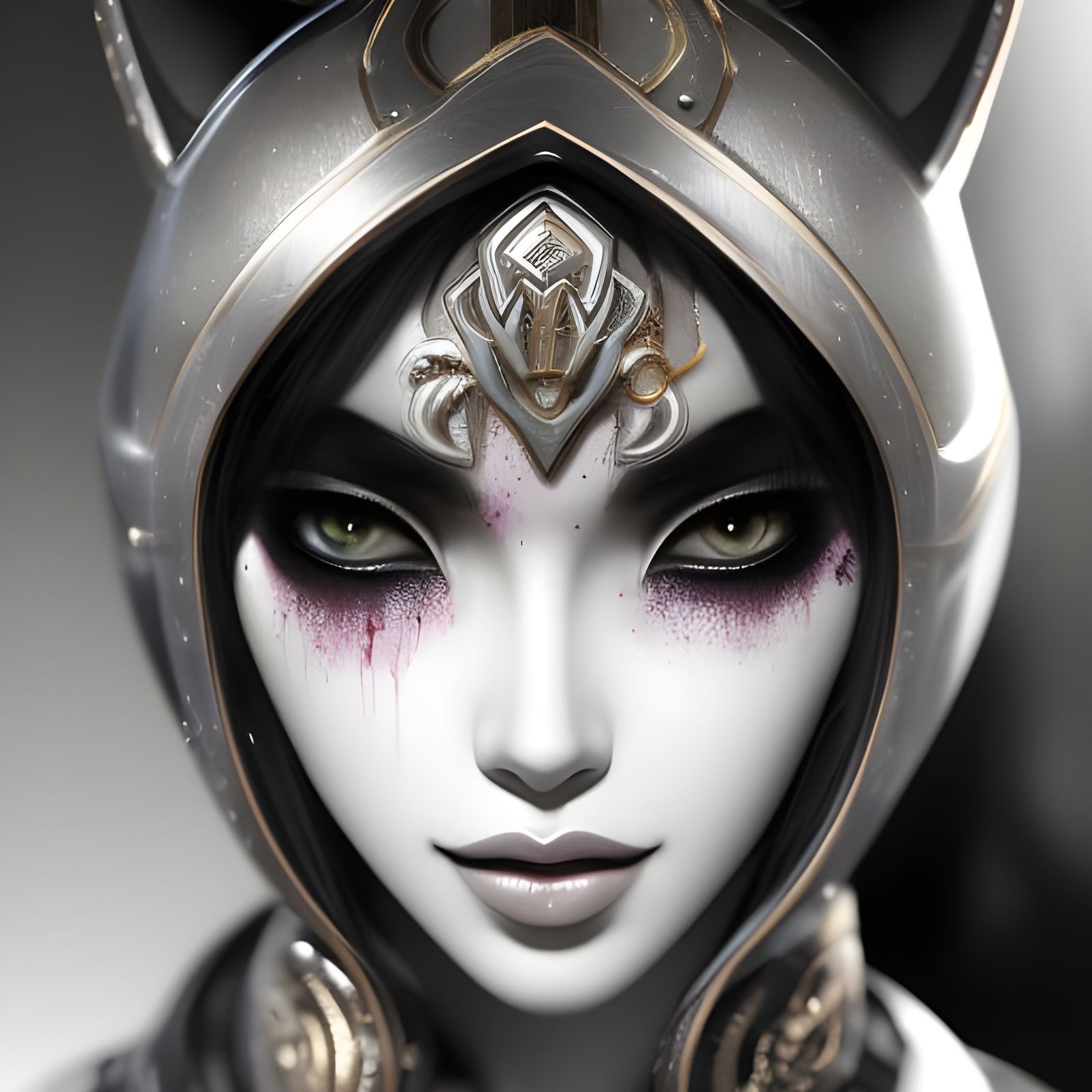 Detailed Cat Girl Portrait in Speedpaint Style