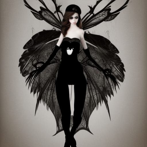 Ethereal Gothic Fairy in Dark Fantasy Style