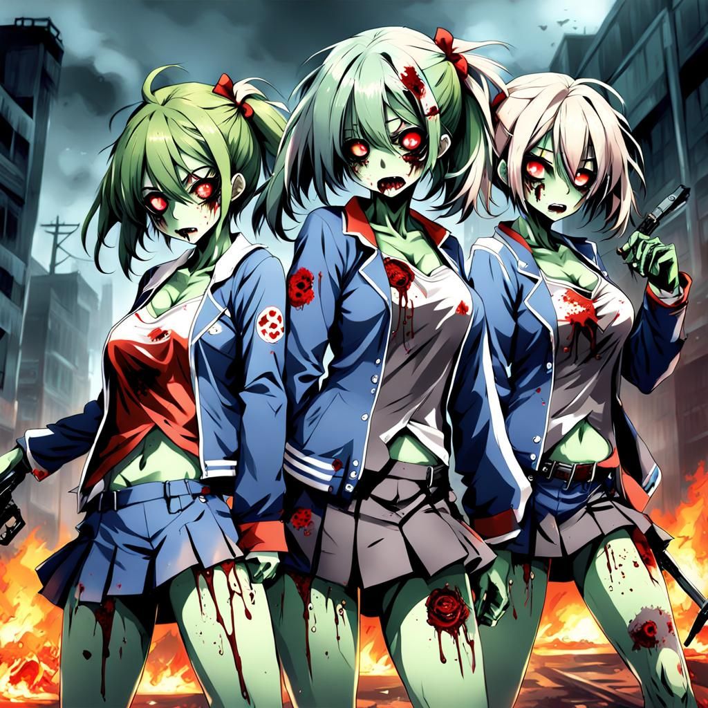 Anime Style Zombie Girls