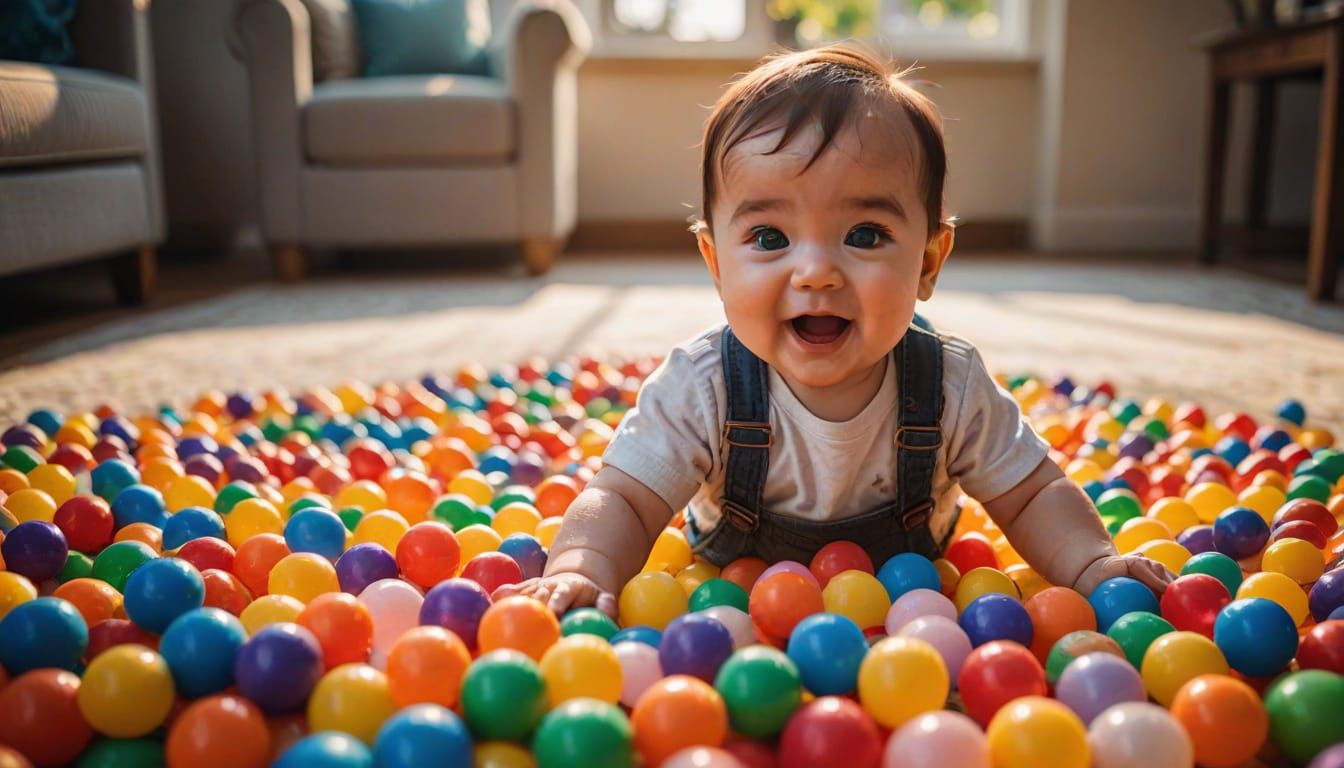 Vibrant Ball Pit Joy Captured in Colorful Photography
