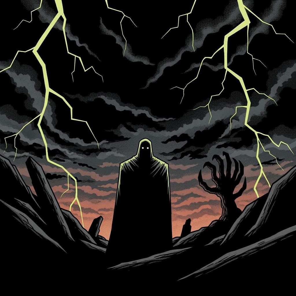 Grimdark Illustration in Mignola Style