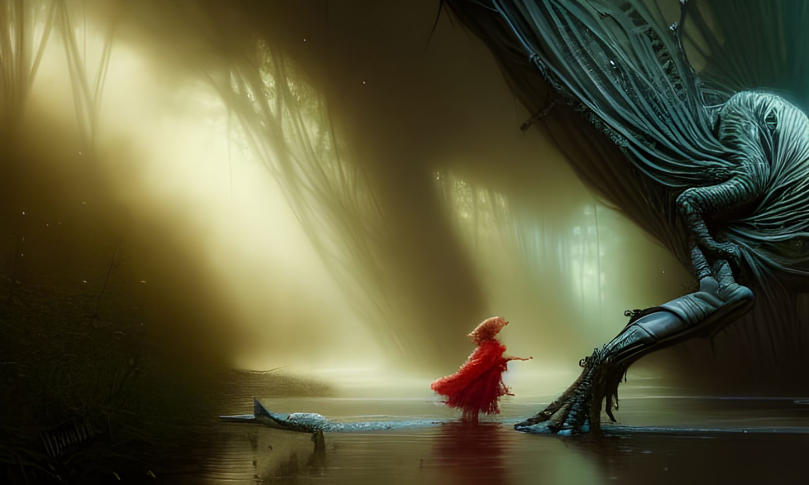 Magical Liminal Space in Digital Art Style