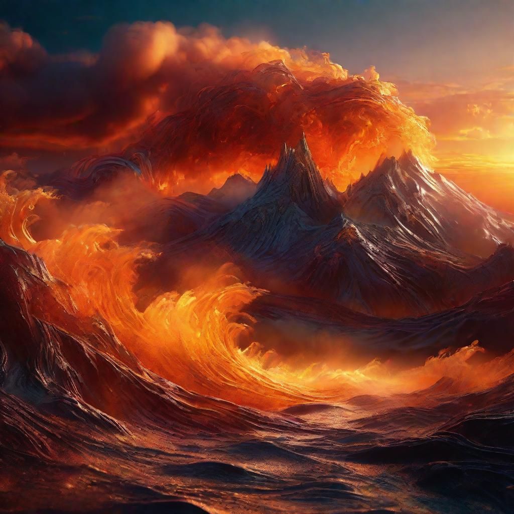 Elemental Embodiment in a Surreal Digital Painting