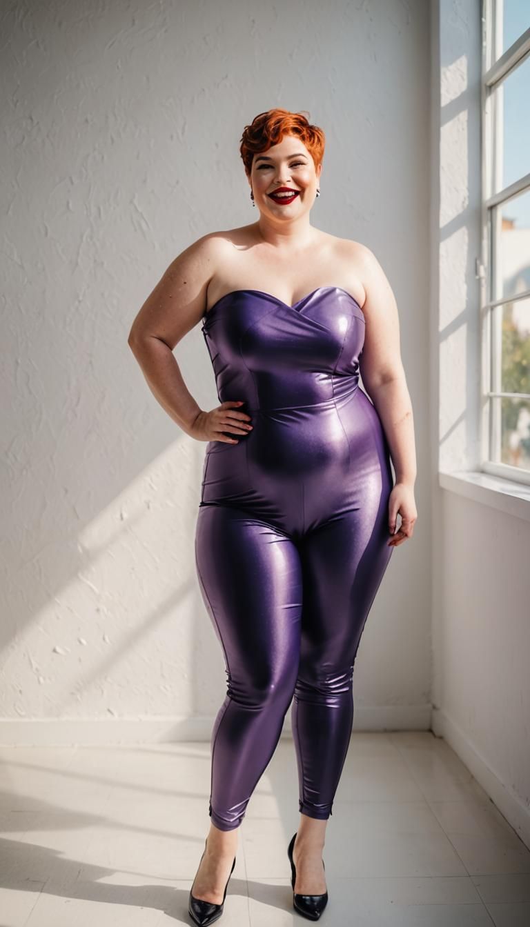 My purple catsuit #4 🥰💕
