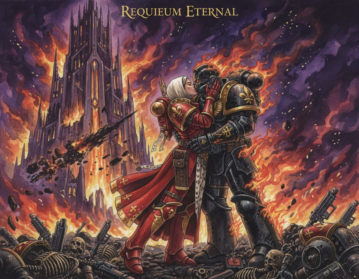 Warhammer 40k Sister of Battle Embraces Legion Marine