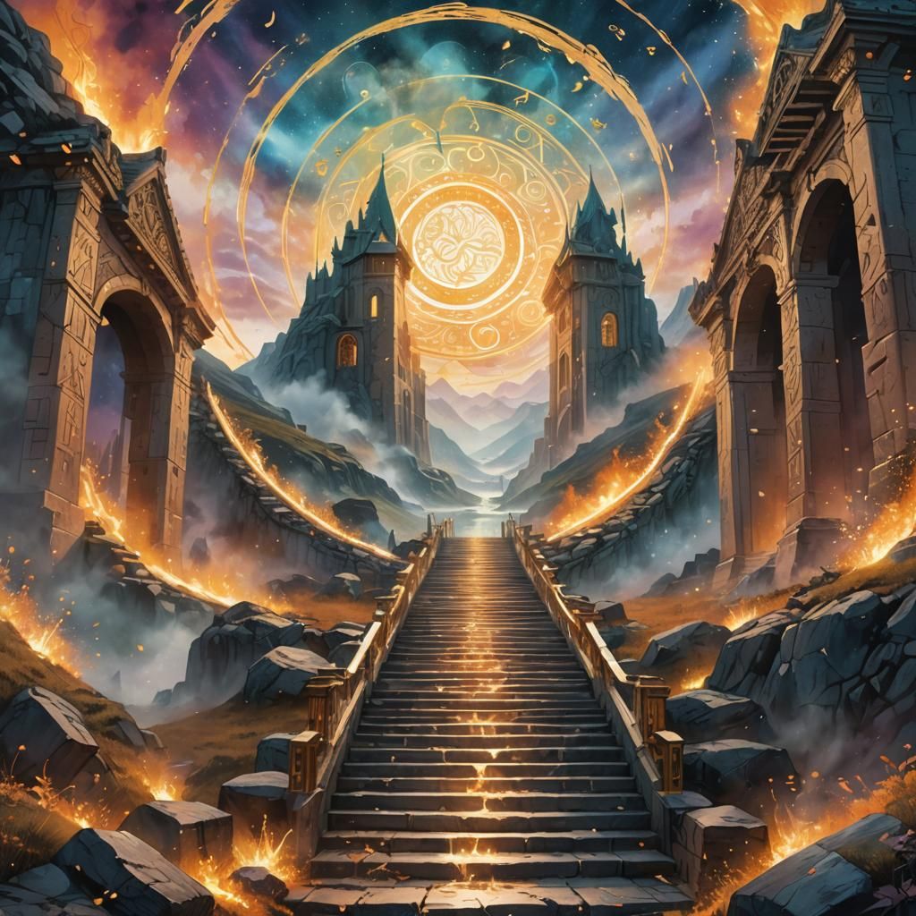 Warrior's Stairway to Valhalla: Cosmic Dreamscape