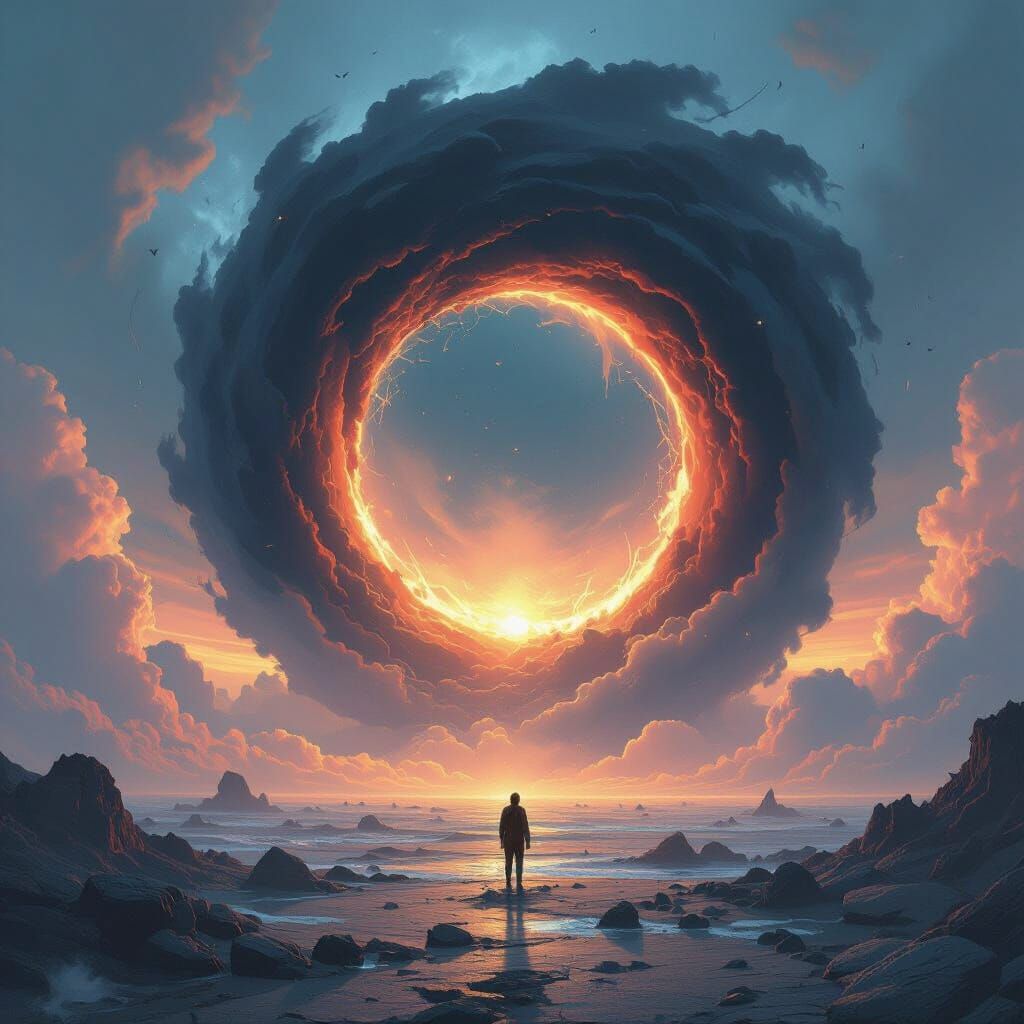 Massive Black Hole Engulfs Earth in Cosmic Spectacle