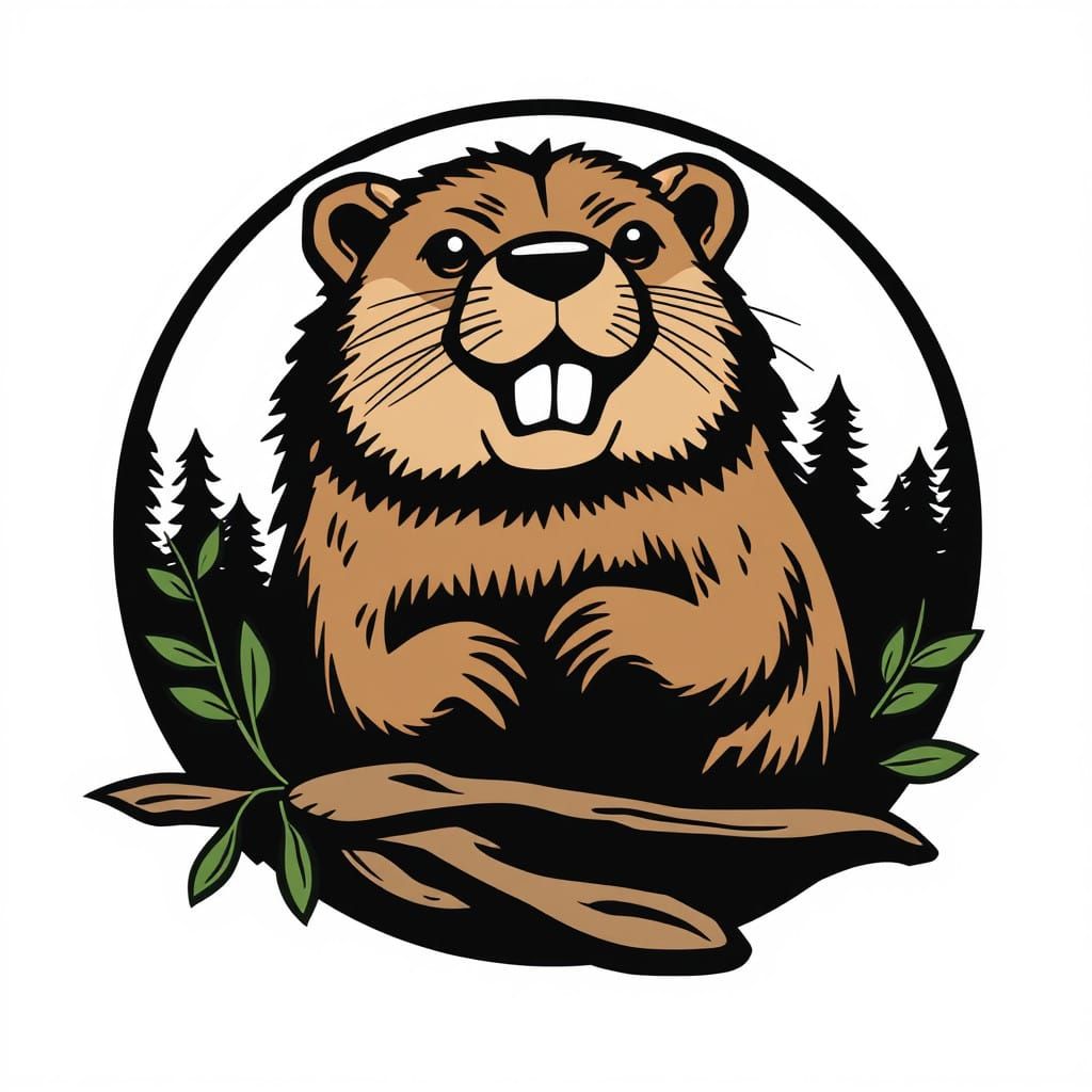 Beaver Logo Vector in Modern Design