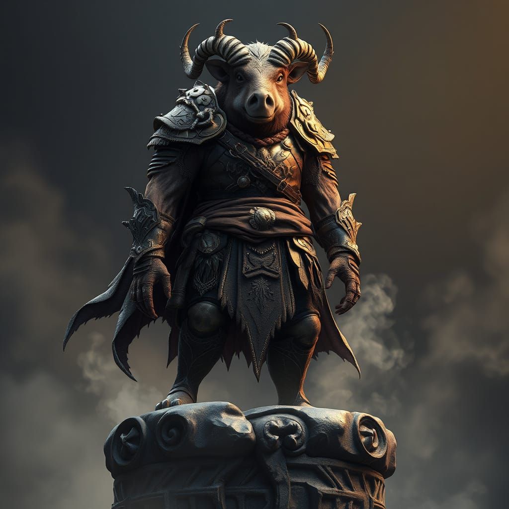 Mystical Allomancer Ham in 3D Anime Style