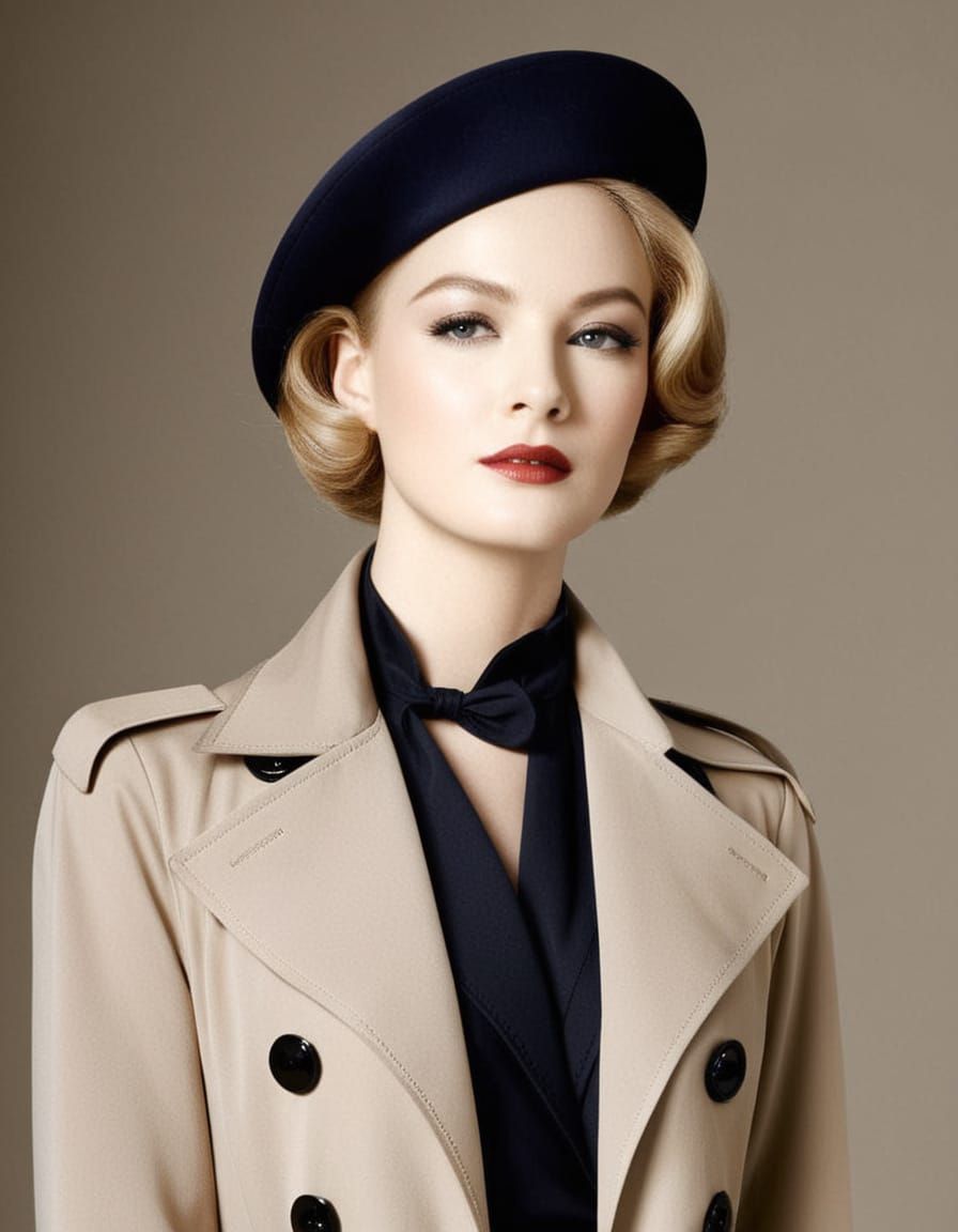 Elegant Woman in 1930s Fashion