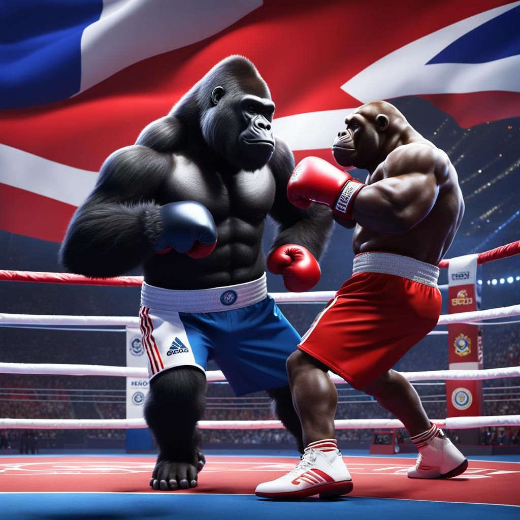 Gorilla vs Bulldog Boxing at the Olympics