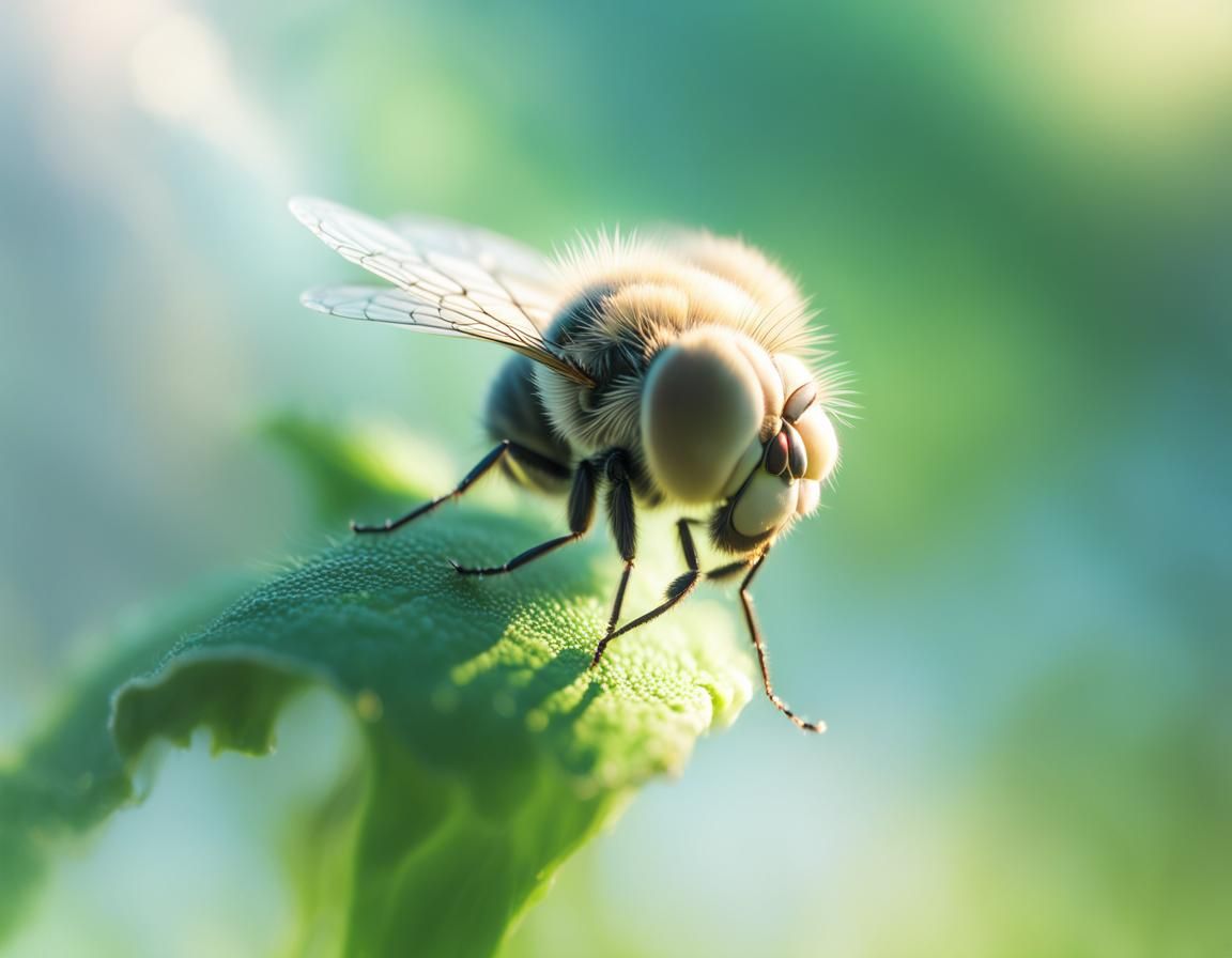 Fly in Green Sky: Dreamy Concept Art