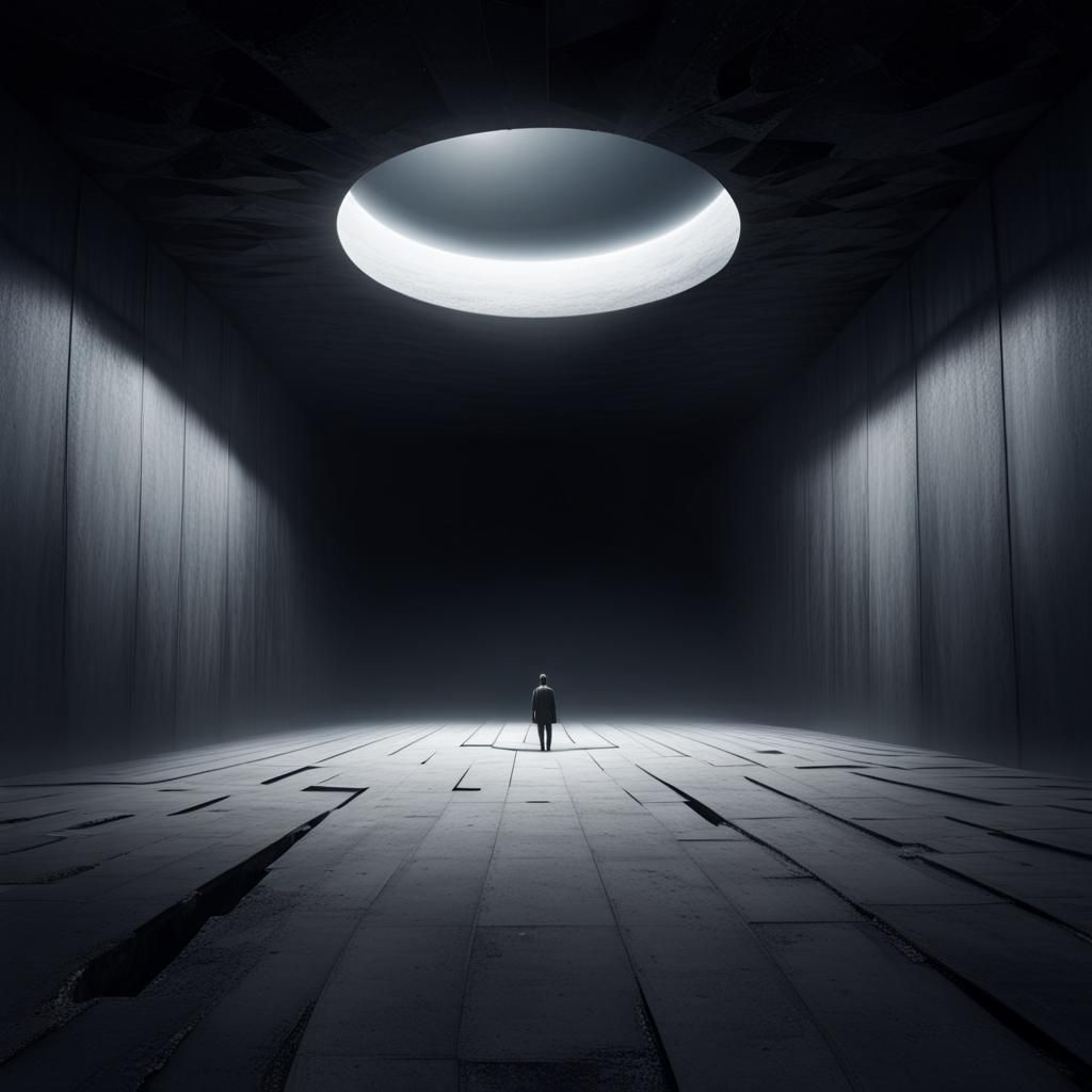 Surreal Endless Void: Concept Art of Nothingness