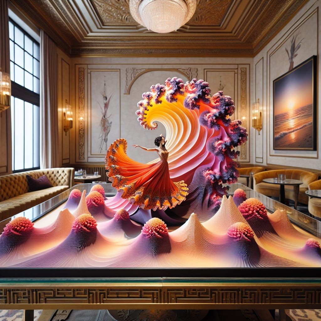 Epic Dancer in Sunset Bloom Diorama