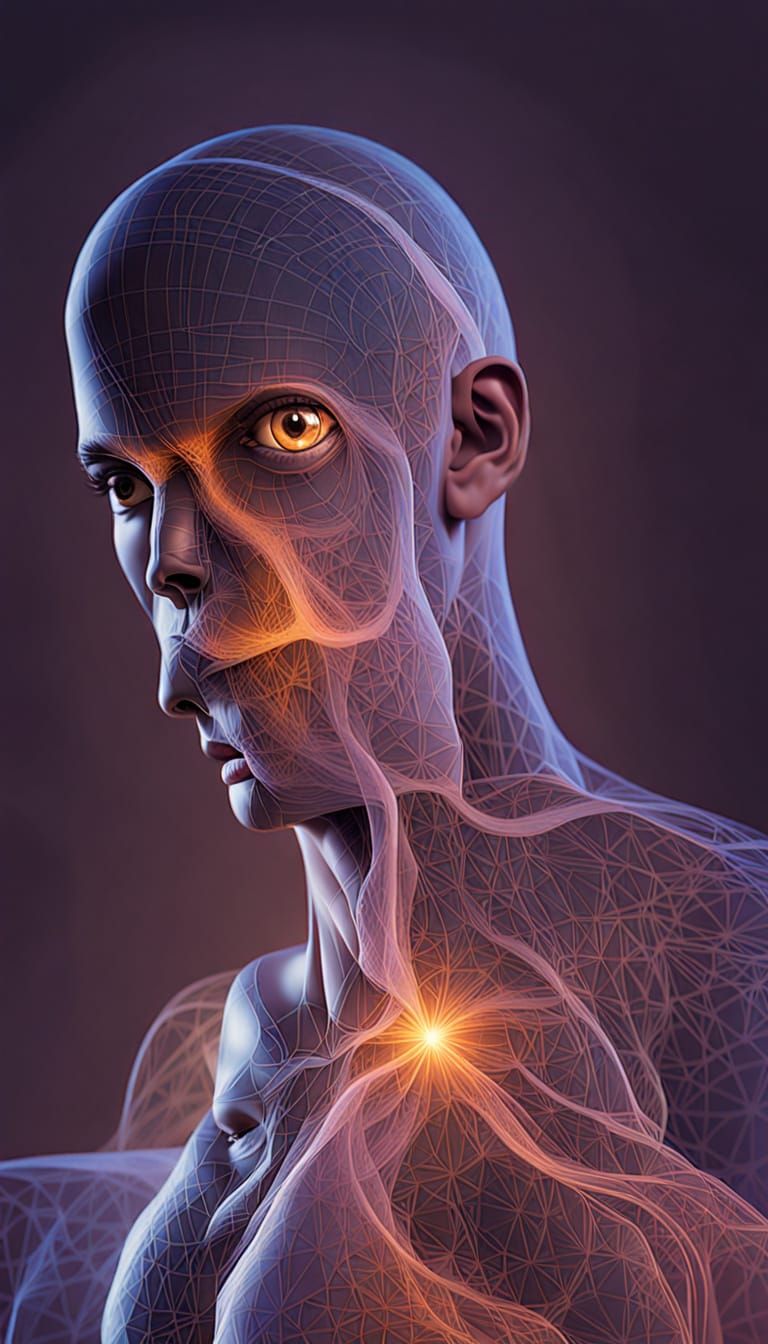 AI's Metaphorical Self-Portrait in Hyperrealism