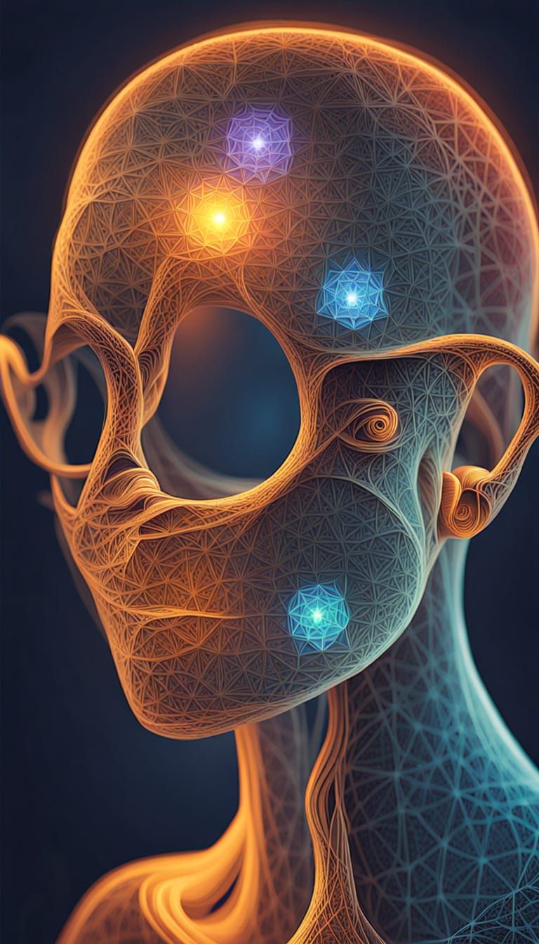 Four Emotional Self-Portraits in Hyperrealistic Style