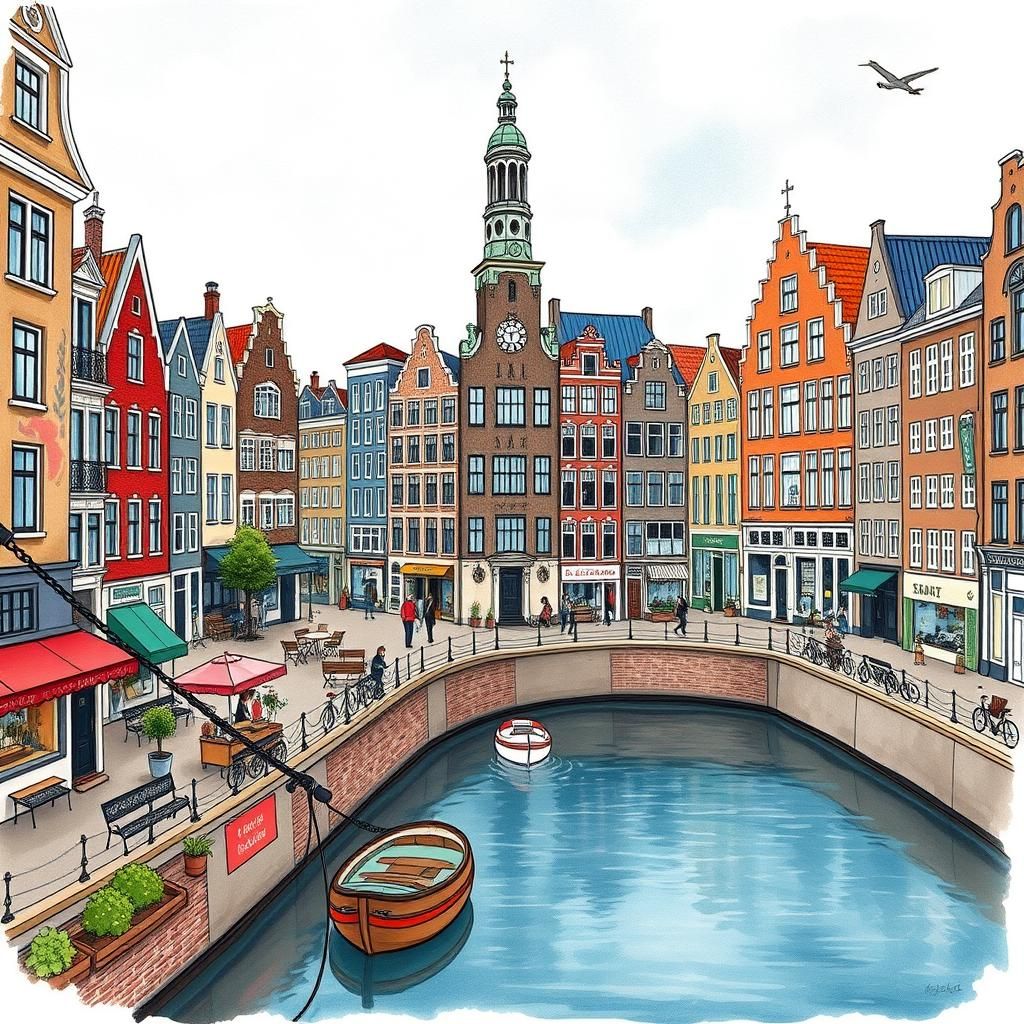 Amsterdam Comic Book Art Inspired by Pop Culture