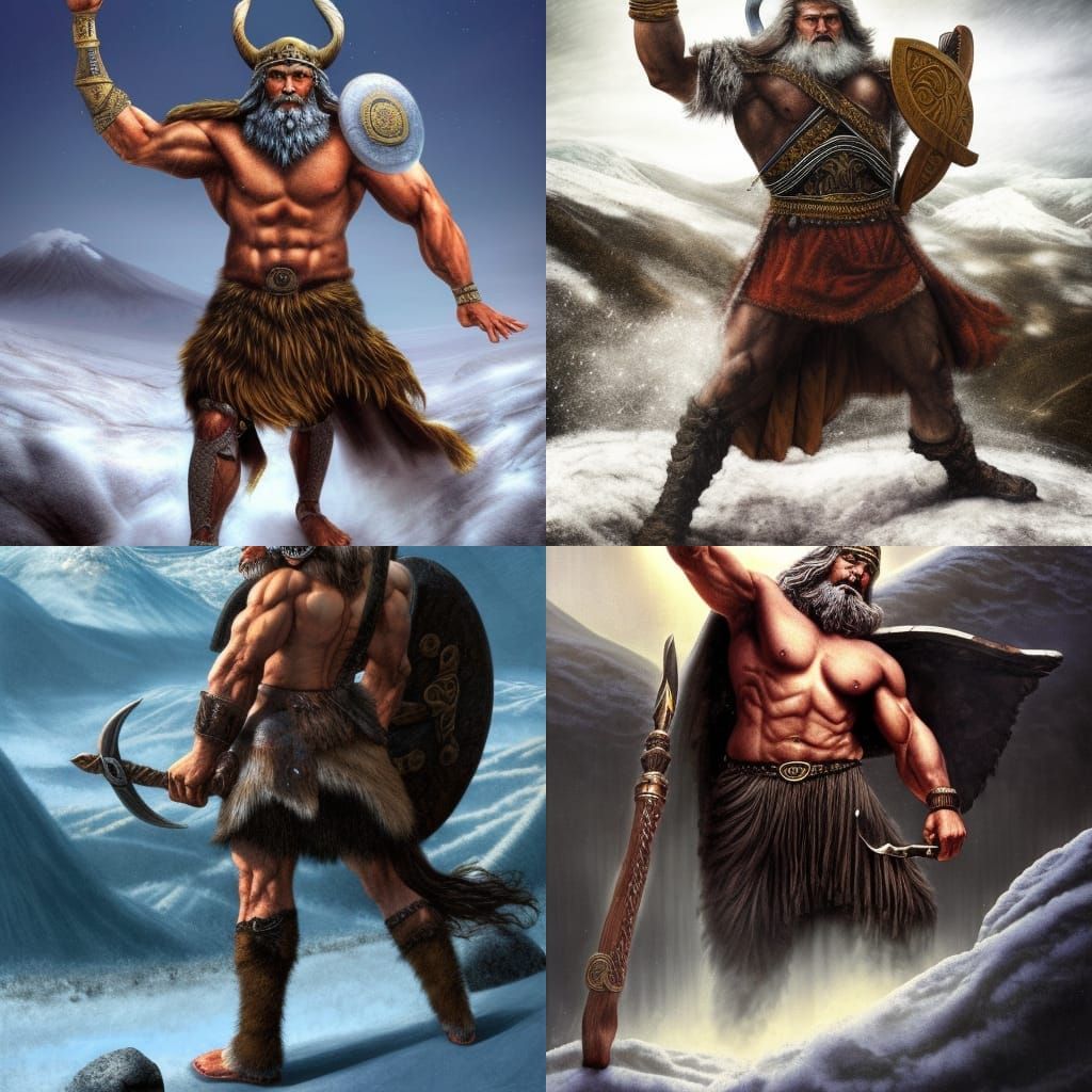 Odin, God of Majesty, in Hyperrealistic Detail