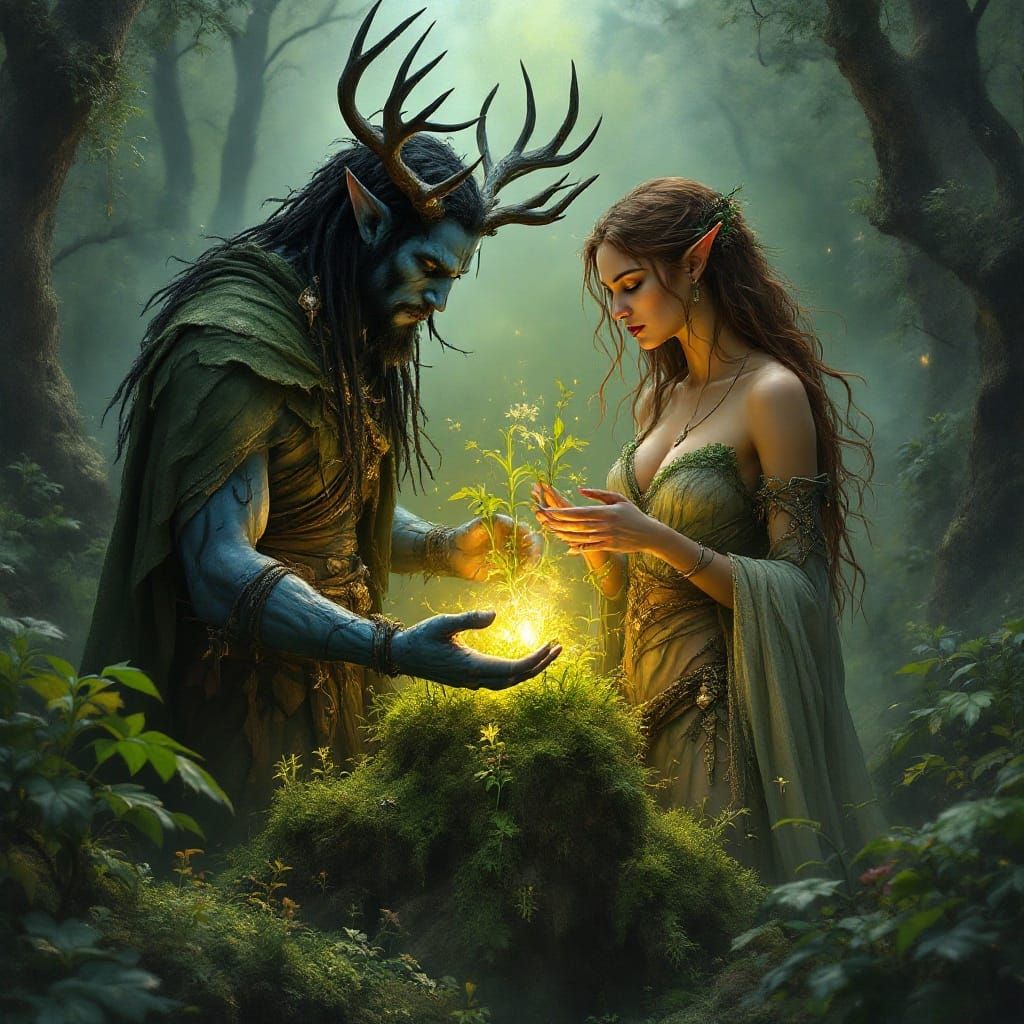 Mythic Earth Healers in Hypermaximalist Renaissance Style