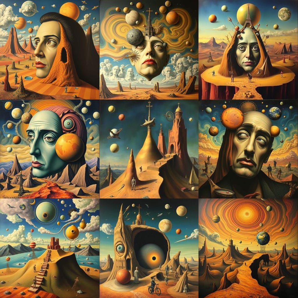 Surreal Trippy Art in Salvador Dali Style
