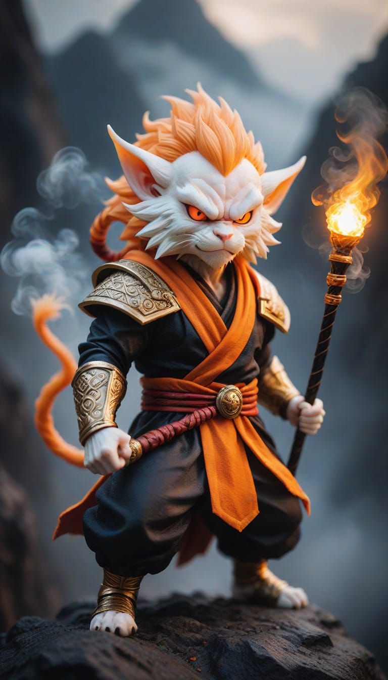 Miniature Wizard in Majin Form Fights on a Mysterious Mounta...