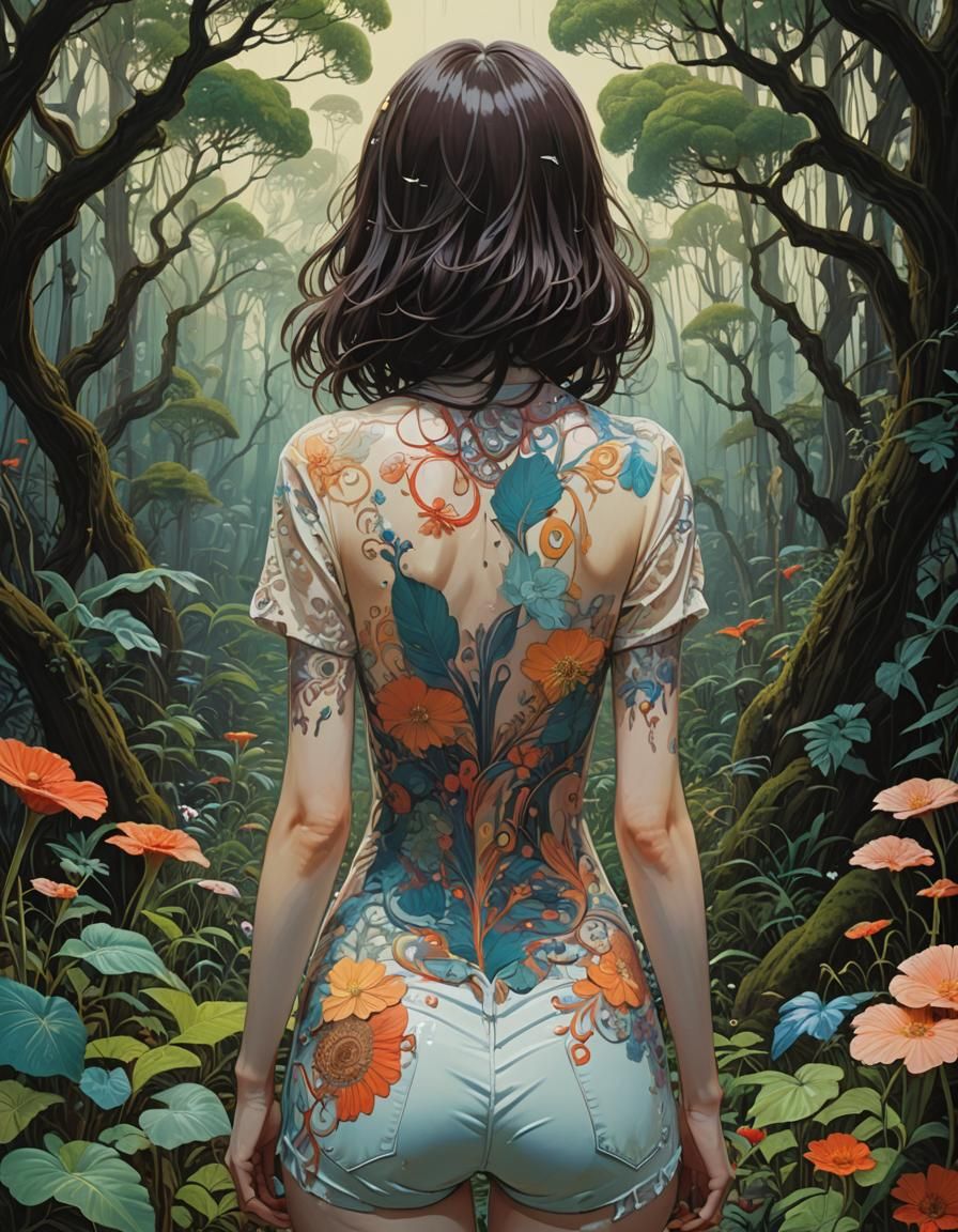 Kawai Youths in Gouache Style, by Junji Ito