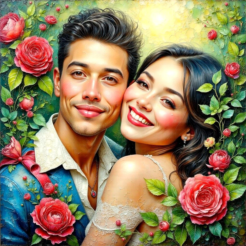 Cozy Pastel Anime Impasto Painting with Vibrant Colors