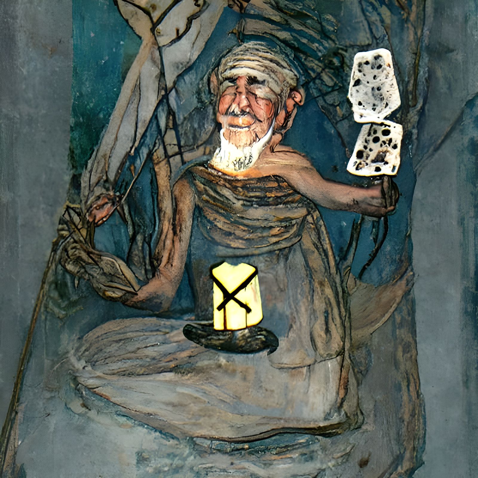 The Hermit Tarot Card Illustration