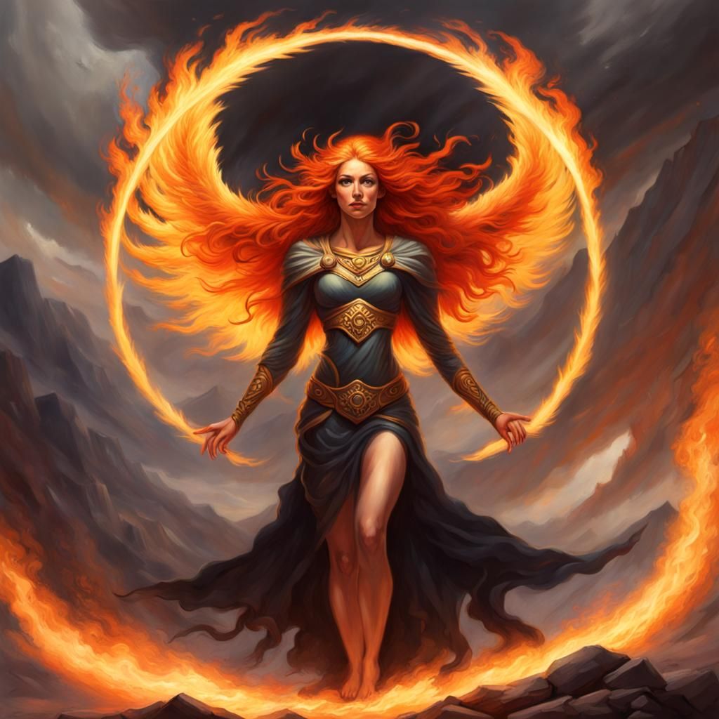 Gullveig: Norse Goddess as Fiery Phoenix