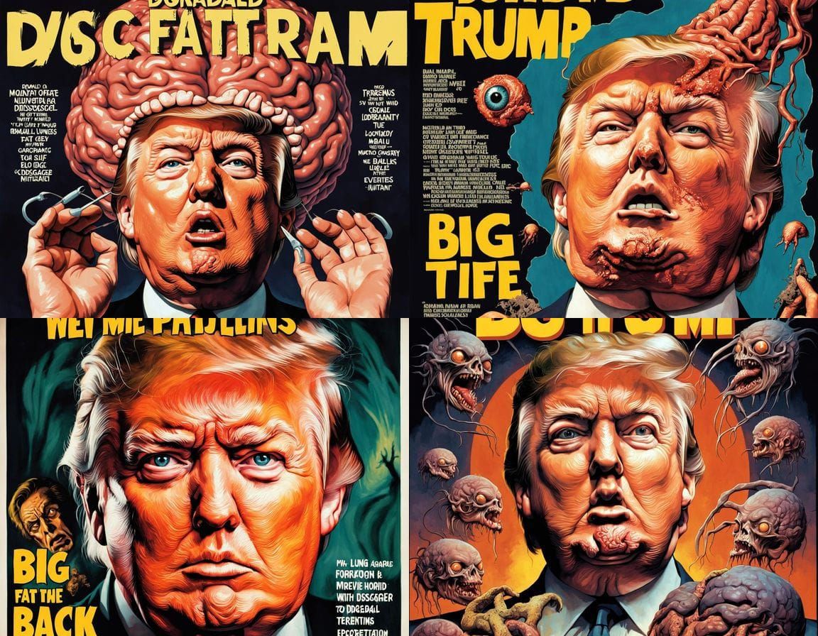 Retro Horror Poster: Mutant Jungle Nightmare