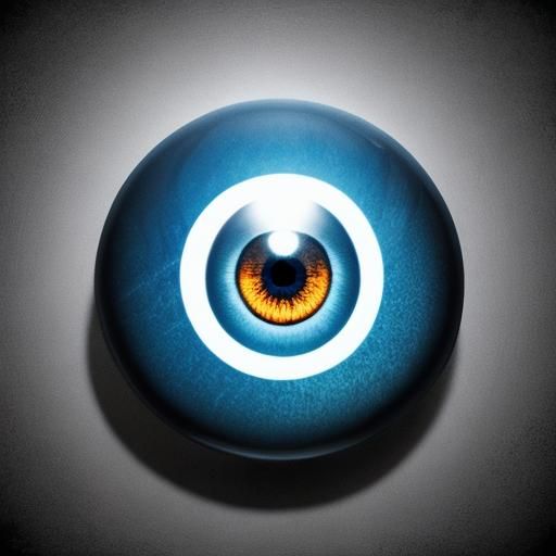 Menacing Ghost Reflected in a Single Eye