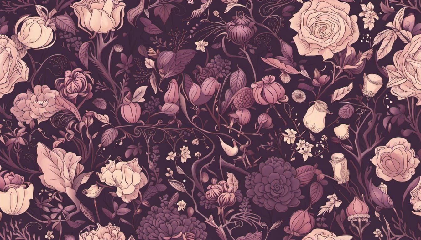 Fae Witch in Gothic Candyland Garden